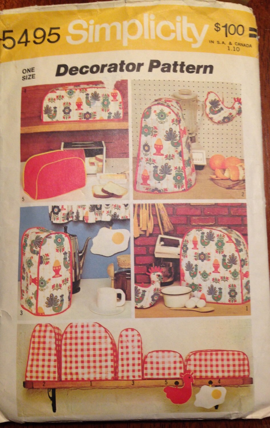 Vintage Simplicity Decorator Kitchen Appliance Covers