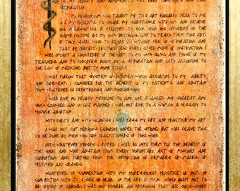 Hippocratic oath | Etsy