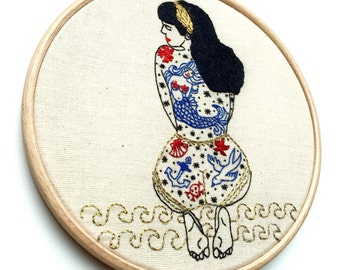 EMBROIDERY KIT The Summer Tattooed Lady