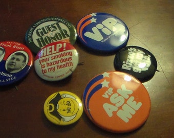 Vintage Pinback Button Lot