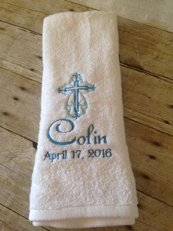 Baptism Towel Christening Towel Keepsake Towel