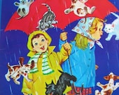 25% Off Sale Vintage 1956 Rainy Day Coloring Book-Unused-Treasure Books