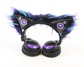 Pawstar Accent Sleeves ONLY Kitty Mew Ear Covers For Cat Ear Headphones You Pick Color Scheme Axent Red White Pink Purple Black White 3085