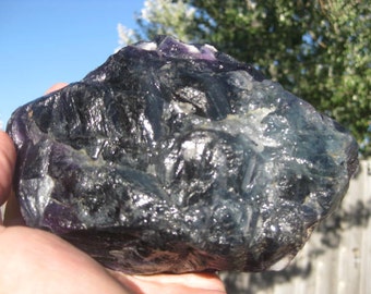 purple rock crystal - purple fluorite crystal