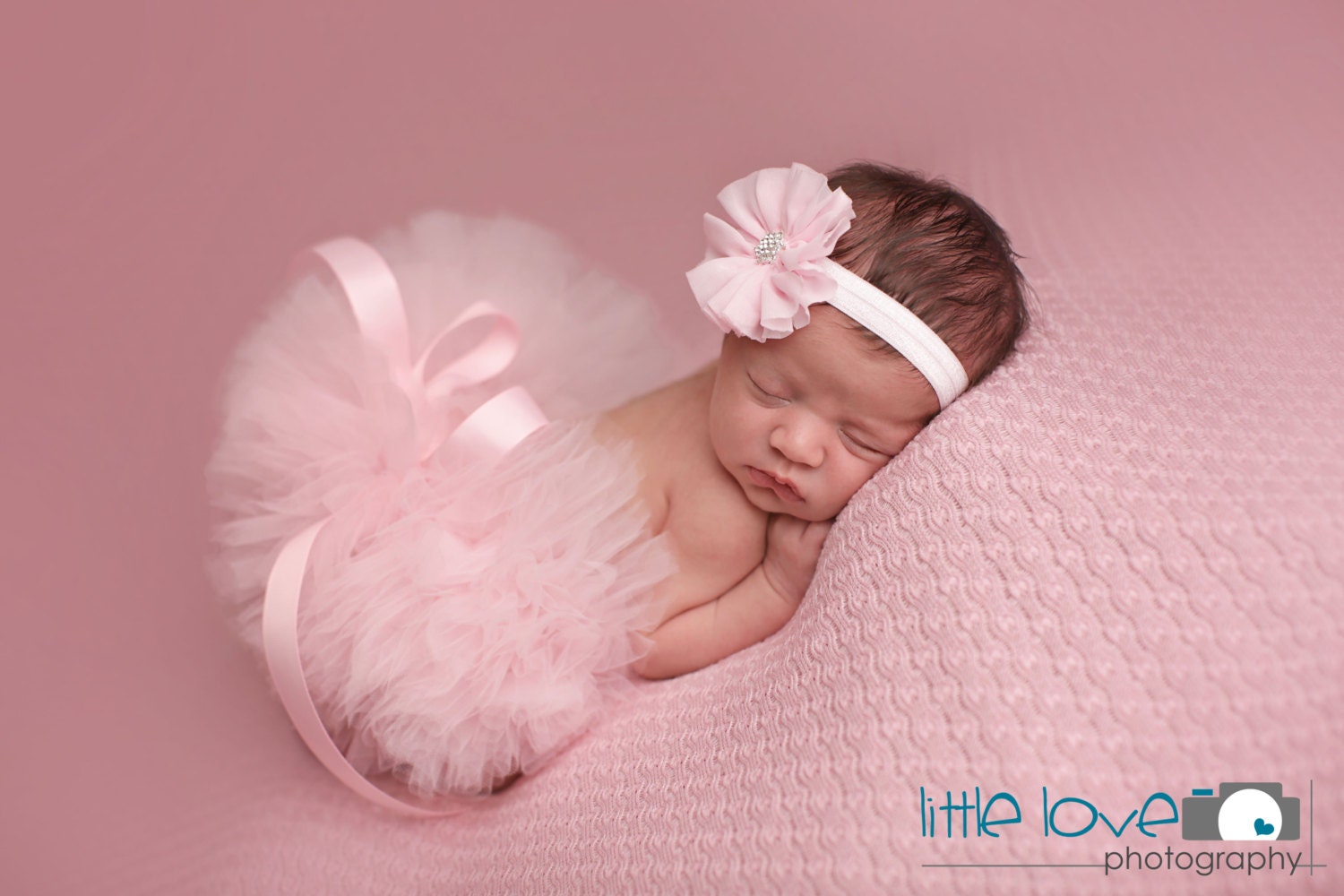 LIGHT PINK Newborn Tutu and Headband Pink Tutu Set Newborn