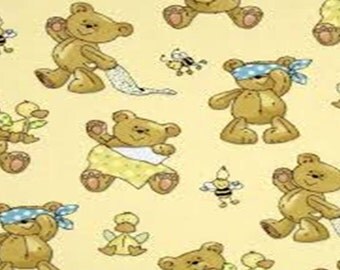 Flannel Fabric by the Yard – Baby Bear 100% Cotton Flannel