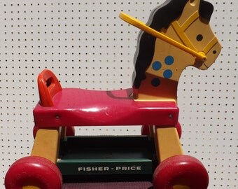 vintage fisher price rocking horse