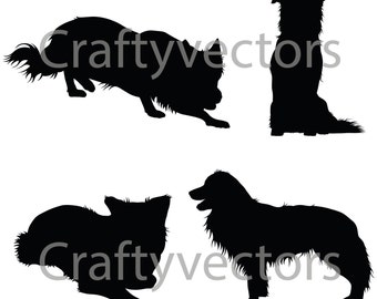 Download Yorkshire Terrier Portraits Vector File SVG by CraftyVectors