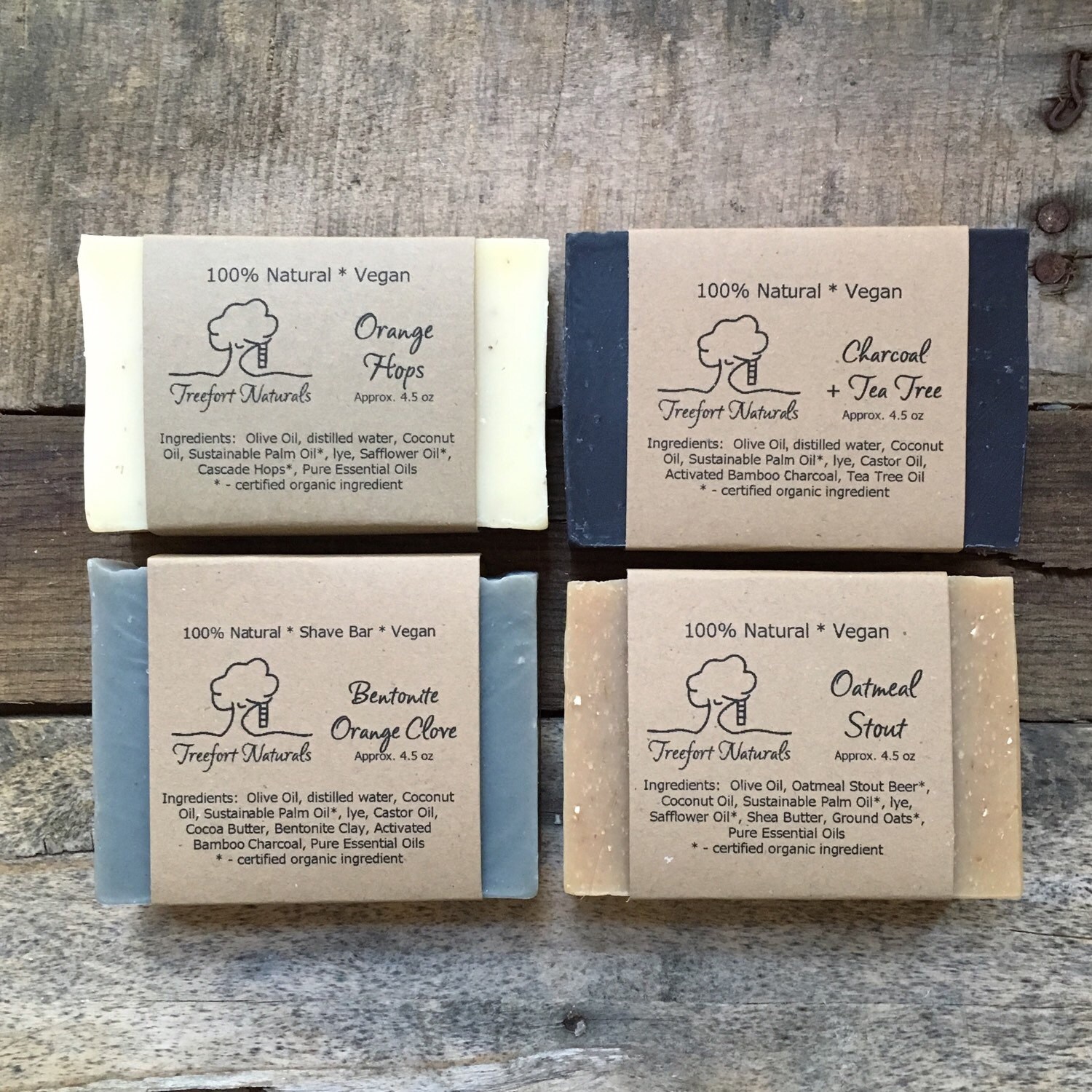 Soap Set for Men All Natural soap Shave soap by TreefortNaturals