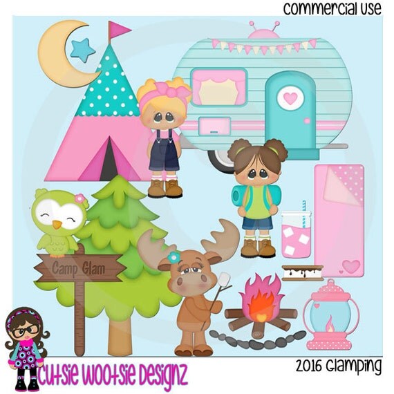 2016 Glamping Clip art Clipart Graphics Commercial Use from ...