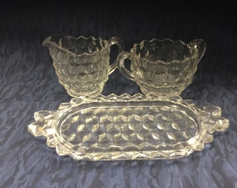 Fostoria Sugar and Creamer Set