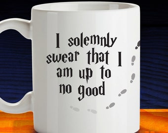 I Solemnly Swear Harry Potter Mug, Mischeif Managed, Funny Coffee Mug, Coffee Lover Gift, Harry Potter Gift, Maraders Map Coffee Mug 1174
