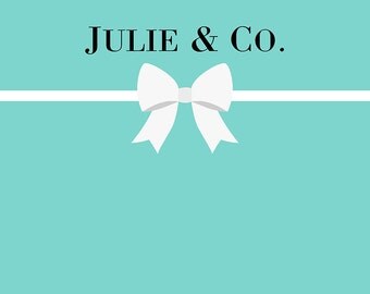 Tiffany / Breakfast at Tiffanys Party Backdrop - .JPEG File via Email Delivery - You Print Your Own