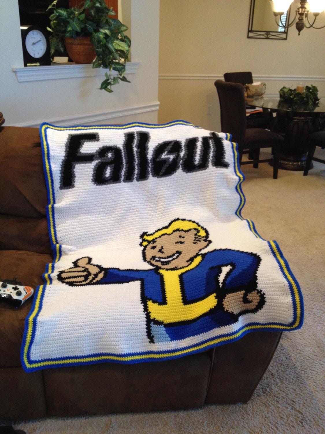 Fallout Boy Crochet Graph for Afghan or Blanket _ 120Wx130W from