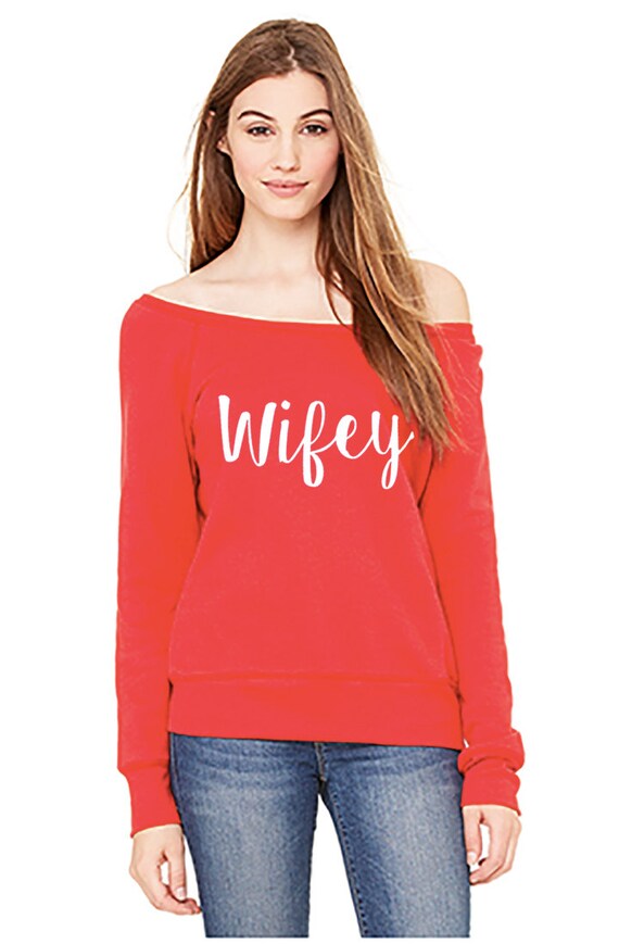 Wifey sweatshirt. Womens Wifey sweatshirts. Wifey by PRIDEANDPERK