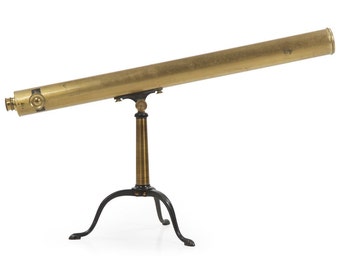 PRICE REDUCED English Single-Draw Brass Telescope by D. McGregor & Co, circa 1860, 503YPP28