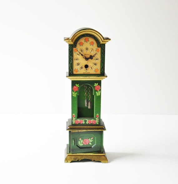 Vintage Blessing Mini Grandfather Clock Made in by thelittlebiker