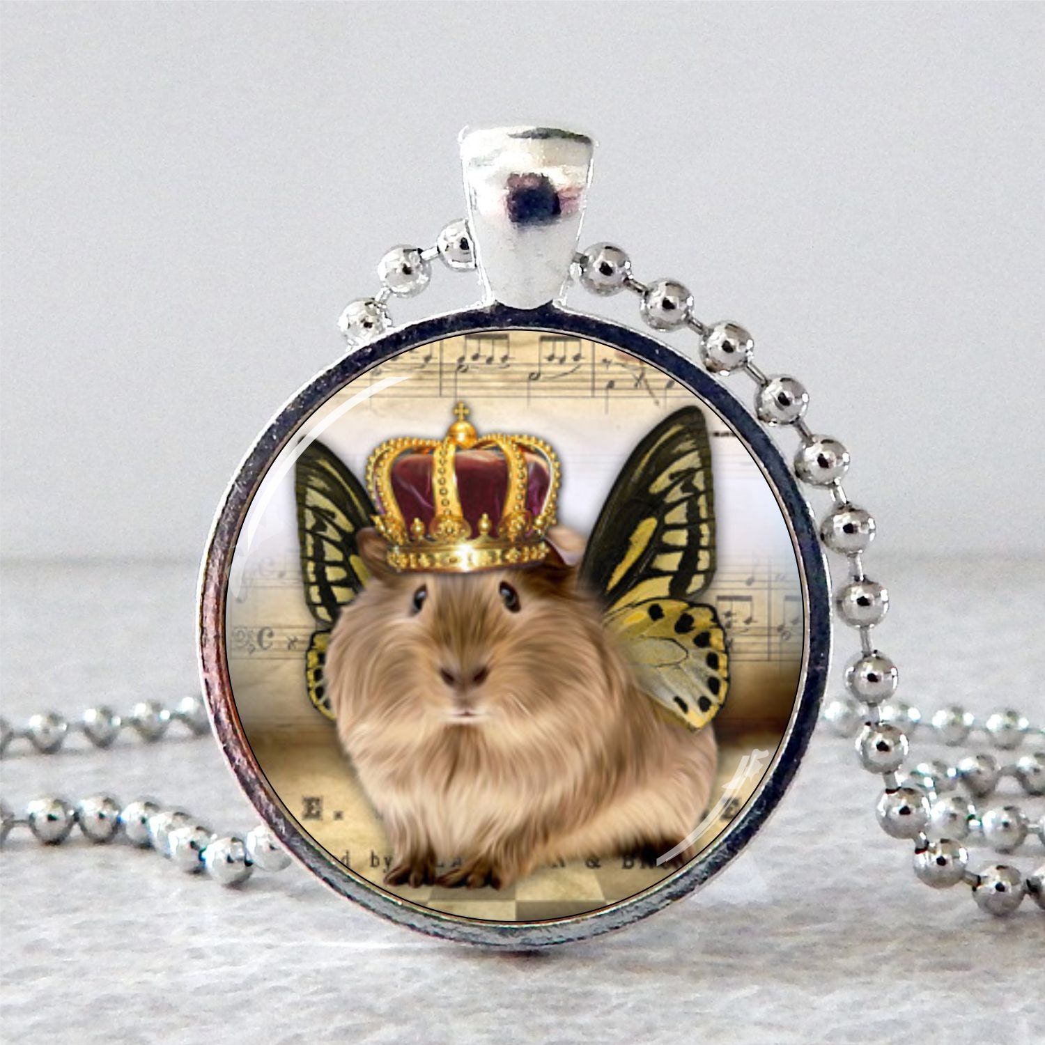 Guinea Pig Necklace Guinea Pig Pendant Guinea Pig Jewelry