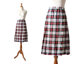 Plaid Skirt / Kilt Christmas Skirt / Plaid Skirt / Large Skirt / Blanket Skirt Wrap Skirt Women Bottom Skirts/ Vintage Clothing Skirts