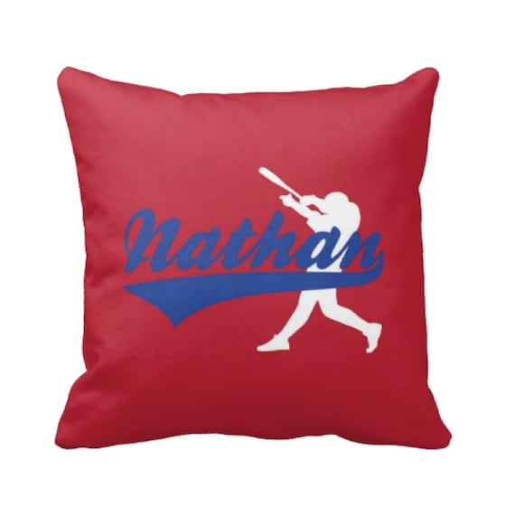 Baseball Throw Pillow & Cover Personalized Custom Boy s