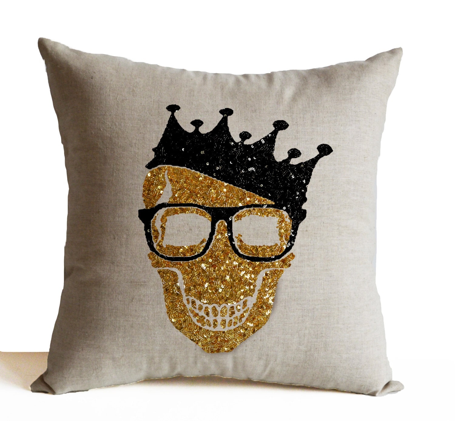 Skull Throw Pillow Cover Halloween Decorative Pillow Case
