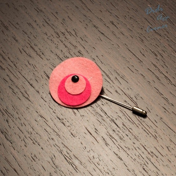 Lapel Pin Modern Look Lapel Pin Handmade brooch by DidiArtCorner