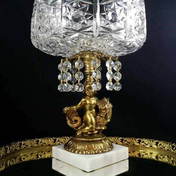 Centerpiece Display Bowl Stand Glass Bowl Crystal Platter