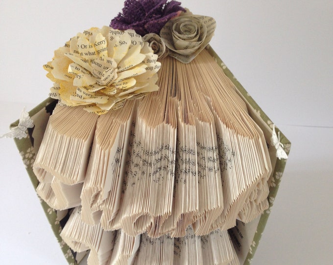 THANK YOU -Book folding art, Wedding, Gift, Special Ocassion