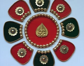 Diwali Rangoli/ Floor Art - Set of 9