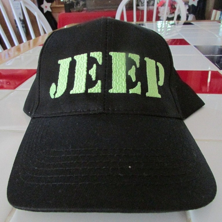 Jeep lover black hat with Jeep logo