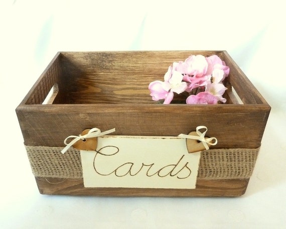 Wedding Card Box Rustic Wooden Card Box Rustic Wedding Card Box Rustic ...