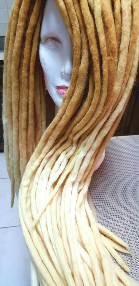 Wool Dreadlocks Custom Wool Dreads Handmade Hippie Dreads Hair