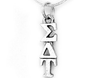 Sigma Delta Tau Sorority Lavalier with Chain