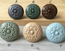 Beliebte Artikel für braun keramik knauf auf Etsy