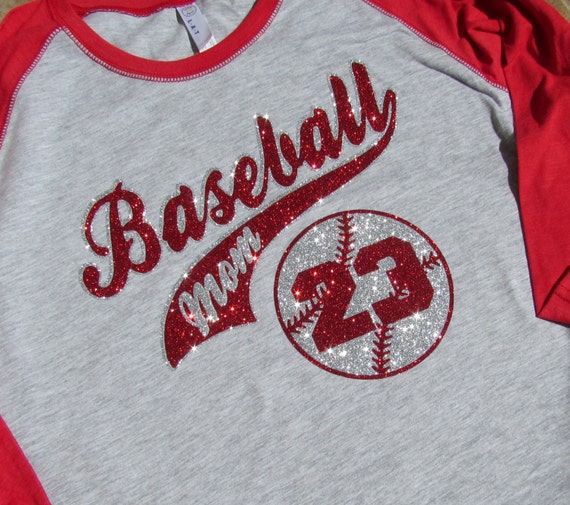 Baseball Mom Shirt 3/4 Sleeve Jersey Style with