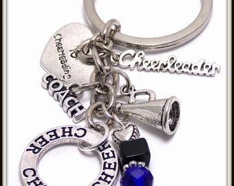 Cheer Coach gift - Cheerleading Coach Key-chain - Cheerleader Coach Gift idea, Cheer Coach Keyring, End of Season Gift, Cheer Banquet Gift
