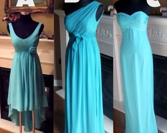 Aqua bridesmaid dress, miss match bridesmaid dress, mint blue bridesmaid dress