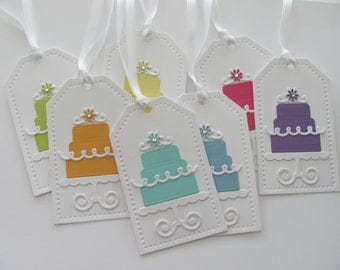 Happy Birthday Gift Tags, Birthday Favor Tags, Birthday Cake Tags, Cake Gift Tags, Birthday Party Tags, Favor Tags, Wedding Cake Tags, Tags