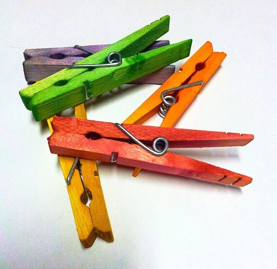 Rainbow Clothes Pins Decorative Clothes Pins Rainbow by PaulFarm