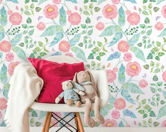 DIY Peel and Stick Fabric Wallpaper and Wallpaper by AccentuWall