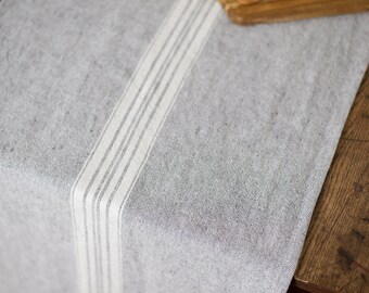 Runner Stonewashed Charcoal with White Stripes