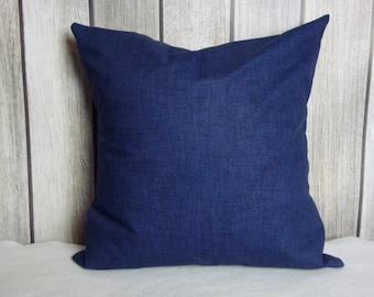 Blue Pillow. Pillow Cover. Accent Pillow. Pillow Covers, Cushion, Decorative Pillow, Vintage Indigo Blue contemporary modern decor