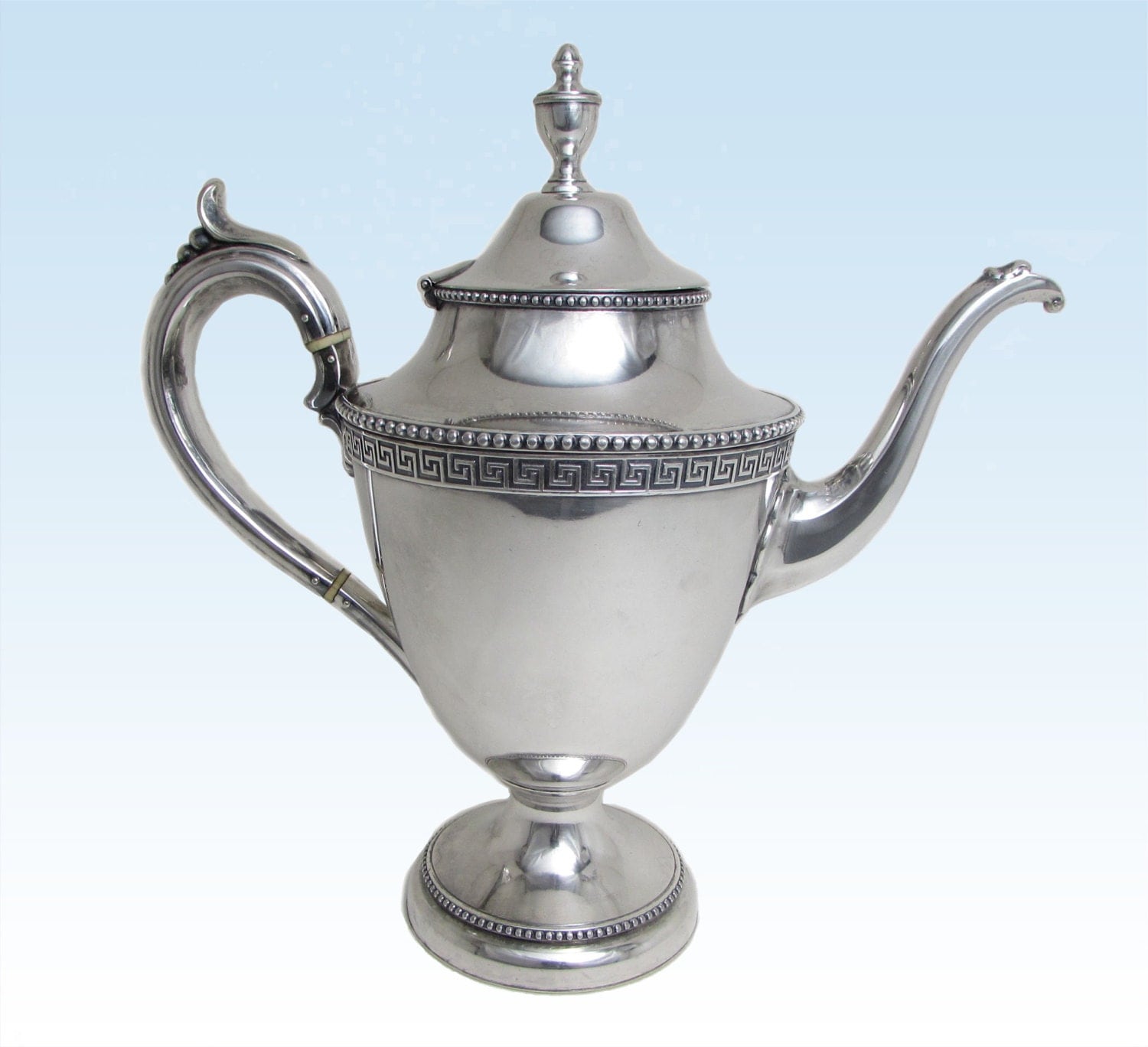 James Dixon and Sons Sheffield Teapot Beadededge Silver
