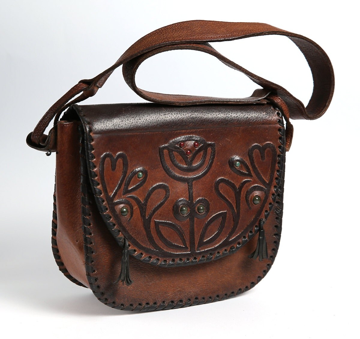 shoulder bag leather brown