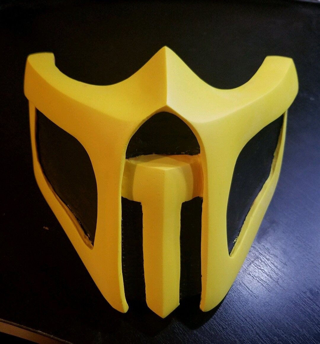 Mortal Kombat Scorpion Mask Template
