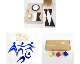 Montessori Visual Mobiles DIY set of three