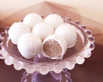 Banana Cake Bites, Banana Cake Balls, Designer Desserts, Banana Cake Truffles, 1 Dozen