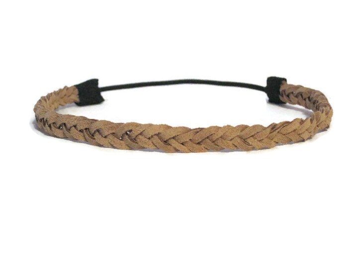 Men's Leather Headband Women's Braided Headband