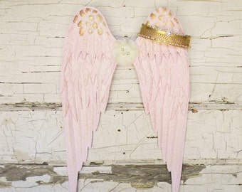 Angel Wings Wall Decor,Metal Angel Wings,Girls Nursery Decor,Angel Wall Decor,Angel Wings,Baby Girl Nursery,Girls Room Decor,Baby Room Decor