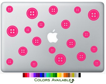Buttons Laptop Decal